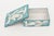 1960s Vintage Italian Raymor Ceramic Flower Box Turquoise and White, 1960's For Sale - Image 5 of 10