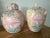 Chinoiserie 1980s Palm Beach Peach Pair of Floral Ginger Jars For Sale - Image 3 of 11