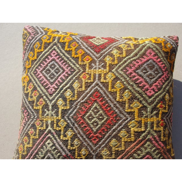 Textile Kilim Rug Pillow Cover For Sale - Image 7 of 10