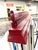 Wood Vintage Mantel Shelf Painted Red For Sale - Image 7 of 9