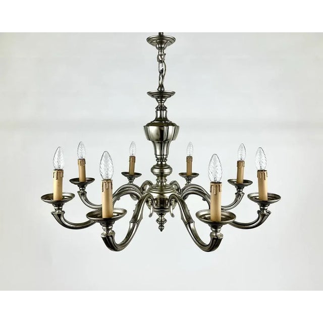 Vintage Bronze Chandelier, Belgium, 1970s For Sale - Image 11 of 11