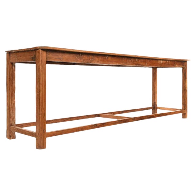 Vintage Oak Side Table, 1940s For Sale