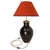 Terracotta Tadelakt Finishing Black Table Lamp, 1970 For Sale - Image 14 of 14