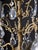 Vintage French Ornate Brass & Crystal Six-Light Chandelier Bring timeless French elegance to your home with this...