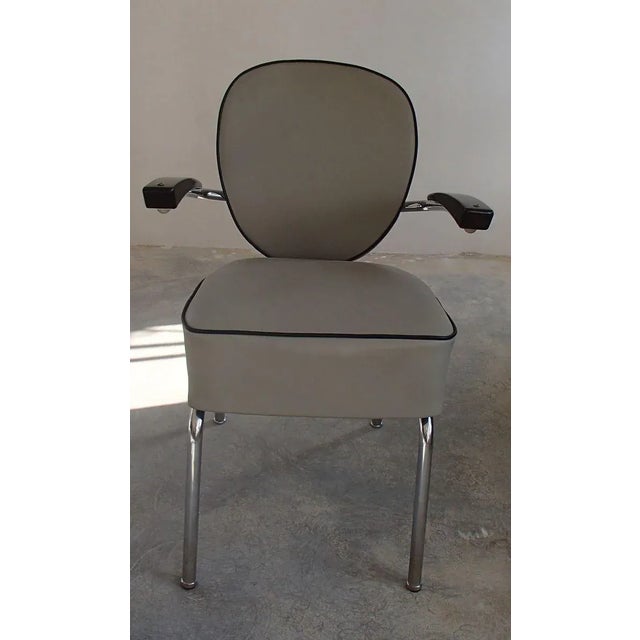 Mid-Century Hairdresser's Chair with Bakelite Armrests For Sale - Image 10 of 14