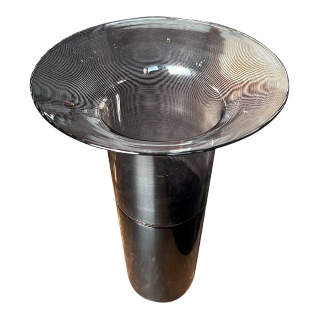 1960s Venini Murano Glass Vase For Sale
