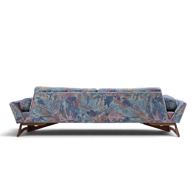 Adrian Pearsall for Craft Associates Mid Century Gondola Sofa For Sale In Chicago - Image 6 of 9