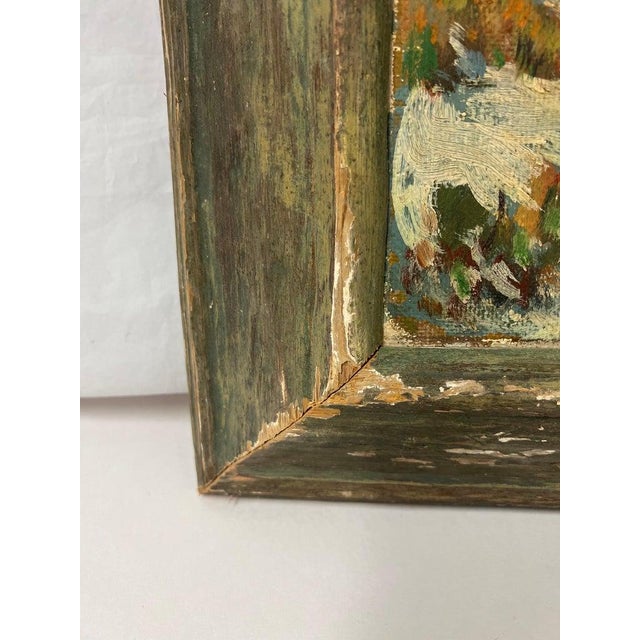 Winter Farmland Scene on Board For Sale - Image 9 of 12