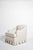 Pair of gray fabric fringe armchairs, 1940s. Height: 77 cm - 30.31 in Length: 77 cm - 30.31 in Width: 80 cm - 31.5 in...
