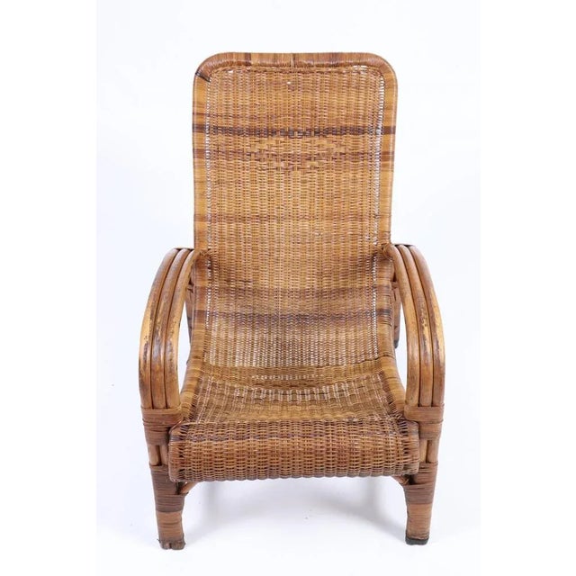 Mid-Century Armchair in Bamboo, Denmark, 1950s For Sale - Image 4 of 8