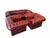 Genuine leather with deep button tufting. Traditional Chesterfield with rolled arms and studded detailing One three-seater...