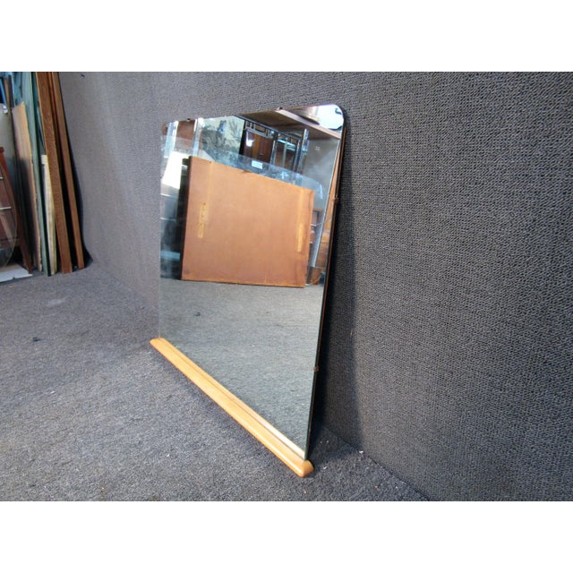 Mid-Century Modern Frameless Vanity Mirror For Sale In New York - Image 6 of 8