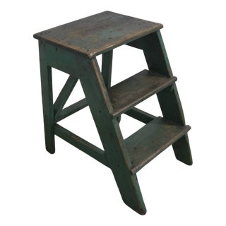 Vintage Stool Ladder in Fir Wood, 1960s For Sale