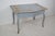 Rococo Swedish Desk with Light Blue Paint, Drawer and Curved Rococo Legs For Sale - Image 12 of 15
