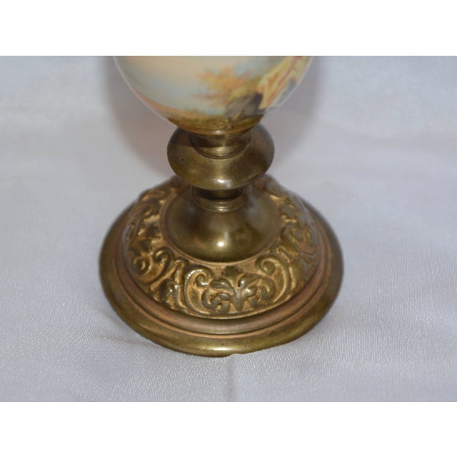 20th Century Miniature Hand-Painted Porcelain French Ewer For Sale - Image 9 of 12