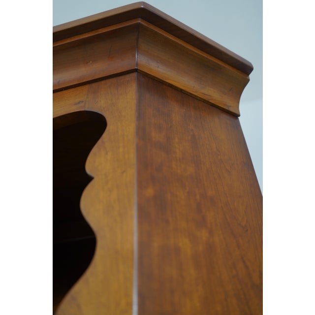 Pair of Stickley Cherry Valley Open Corner Cabinets For Sale - Image 11 of 18