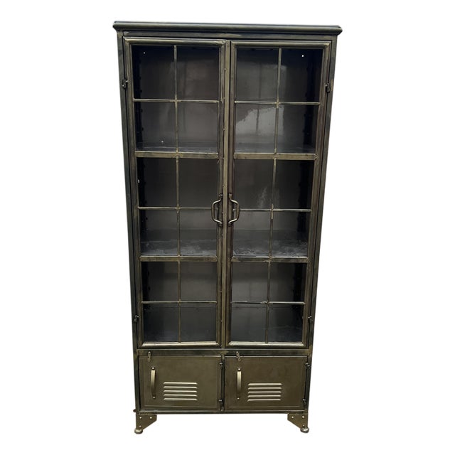 Industrial Locker Style Cabinet Shelf For Sale