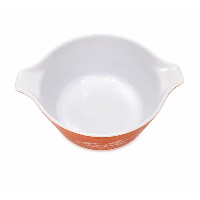 Mid-Century Modern Vintage Mid-Century Pyrex Autumn Harvest Casserole Dishes With Lids - Set of 3 For Sale - Image 3 of 7
