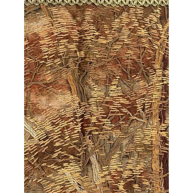 Antique Silk Japanese Village Embroidery, 1890s For Sale - Image 18 of 18