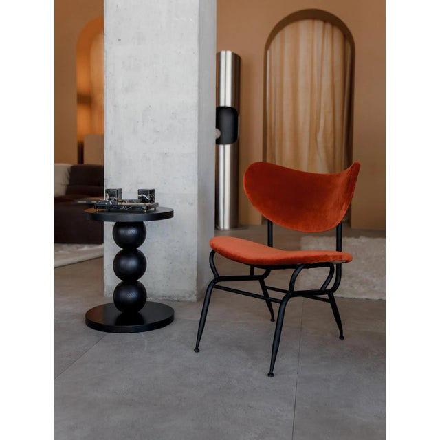 Midentury Chair in Orange For Sale - Image 5 of 6