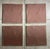 Red Set of Four Antique Suzani Wall Hanging For Sale - Image 8 of 12