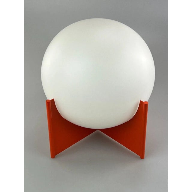 Space Age Glass & Metal Ball Table Lamp, 1970s For Sale - Image 10 of 13