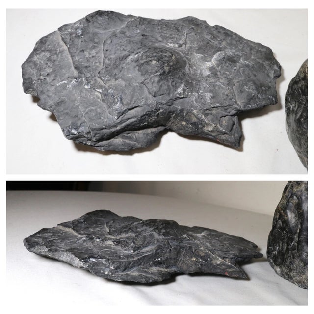 Black Antique Handmade Carved Black Stone Brass Ornate Inkwell Paperweight Writing Set For Sale - Image 8 of 12