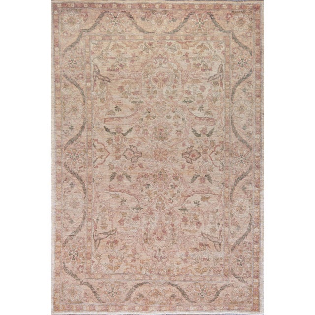 Mansour Handwoven Agra Rug - 6'3" X 9' For Sale