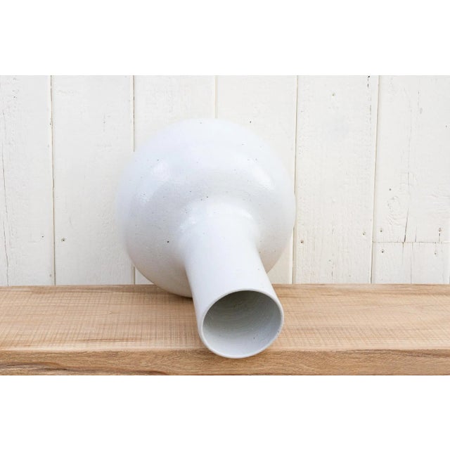 Very Tall Elongated Neck Asian Vase For Sale In Los Angeles - Image 6 of 9