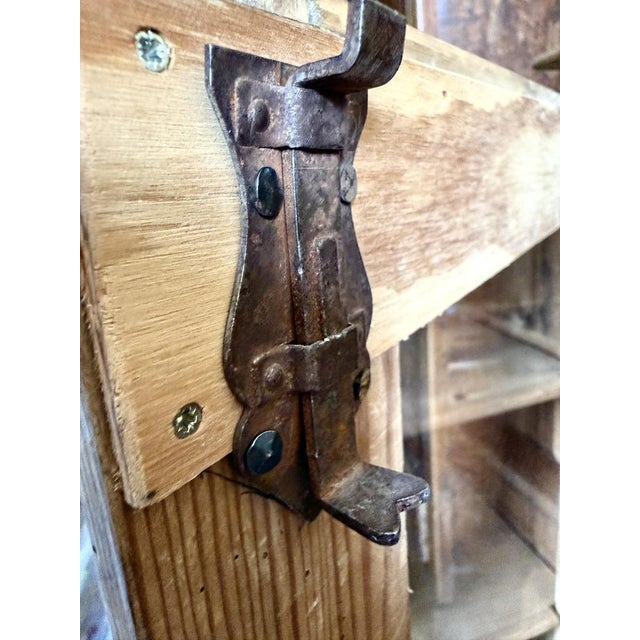 Antique Stripped Pine Glazed Bar Cabinet, 1800s For Sale - Image 9 of 13
