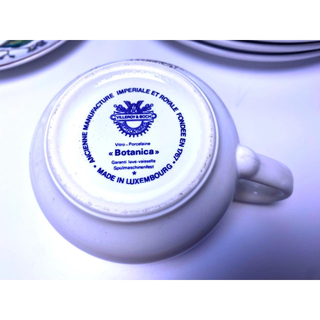 Vintage Villeroy & Boch Botanica Porcelain Tea Set- 8 Pieces For Sale In Atlanta - Image 6 of 10