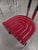 Red Postmodern Chairs in Chrome Steel and Red Wood, 1980s, Set of 4 For Sale - Image 8 of 12