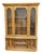 Bassett Furniture Centuria Collection Solid Pecan Mediterranean Style 57" Buffet W. China Cabinet 427-35-322 / 427-35-350 For Sale