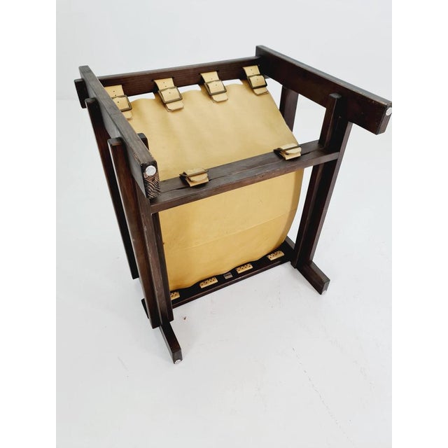Mid-Century Modern Lounge Chair in Leather and Wood from Straub, Germany, 1960s For Sale - Image 16 of 18