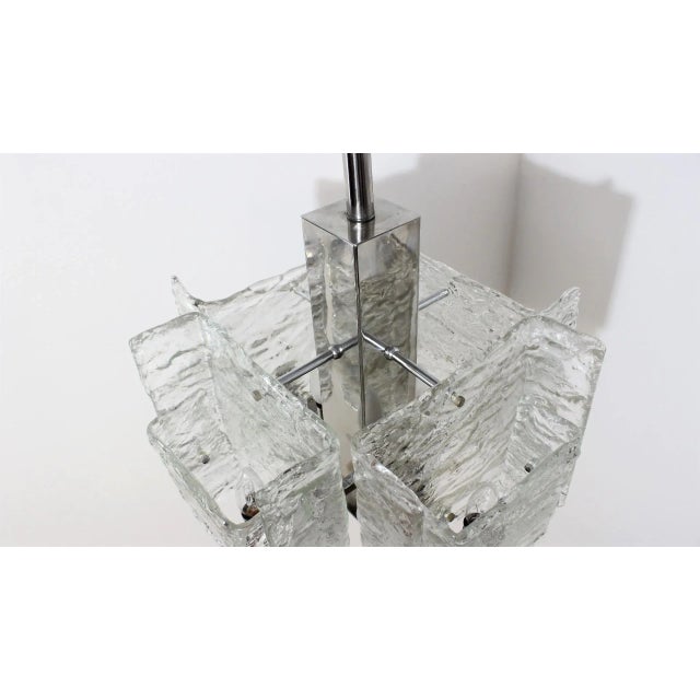 Murano Glass Pendant Chandelier from Mazzega, 1970s For Sale - Image 6 of 12
