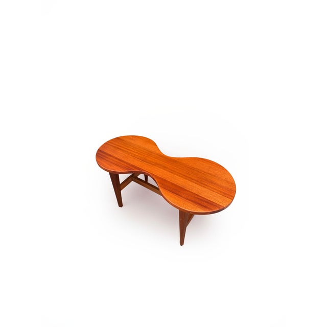 Mid-Century Modern Biomorphic Coffee Table in Teak Wood, 1960 For Sale - Image 13 of 13