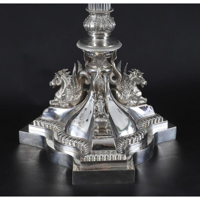 Antique Victorian Centrepiece Candelabra attributed to Elkington, 19th Century For Sale - Image 5 of 18