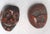 Japanese Antique Carved Wood Mask Netsukes, Signed Deme Joman and Iko For Sale - Image 3 of 9