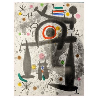 Joan Miro, Composition, Original Lithograph, 1971 For Sale