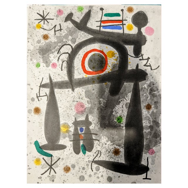 Joan Miro, Composition, Original Lithograph, 1971 For Sale