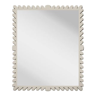 Fleur Home Garden District Coquette Rectangle Mirror in Useful Gray, 30x42 For Sale