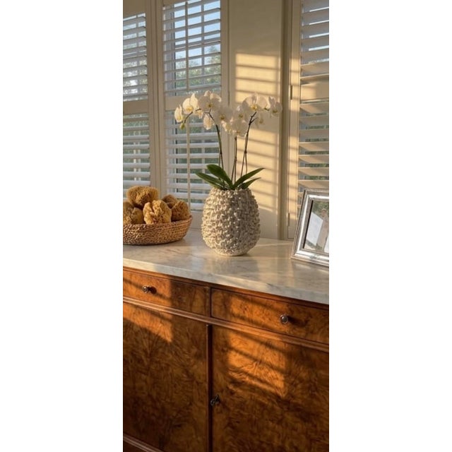 Vintage Italian Textured Sea Urchin Ceramic Studio Vase For Sale In West Palm - Image 6 of 12