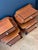 Art Deco Bedside Tables in Wood, 1970s, Set of 2 For Sale - Image 3 of 4