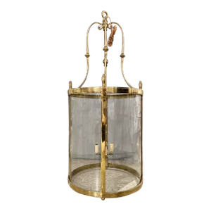 1920’s Caldwell Gilt Bronze Glass Lantern