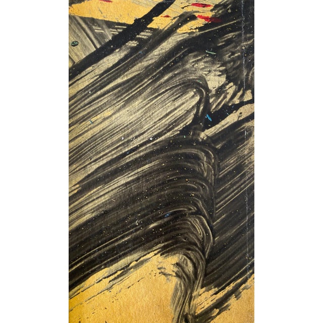Don Ahn, Gestural Abstraction, Miniature Abstract Expressionist Korean Modernist Painting, 2004 For Sale - Image 4 of 10