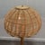 Large French Rattan Floor Lamp with Mushroom Shade For Sale - Image 12 of 15