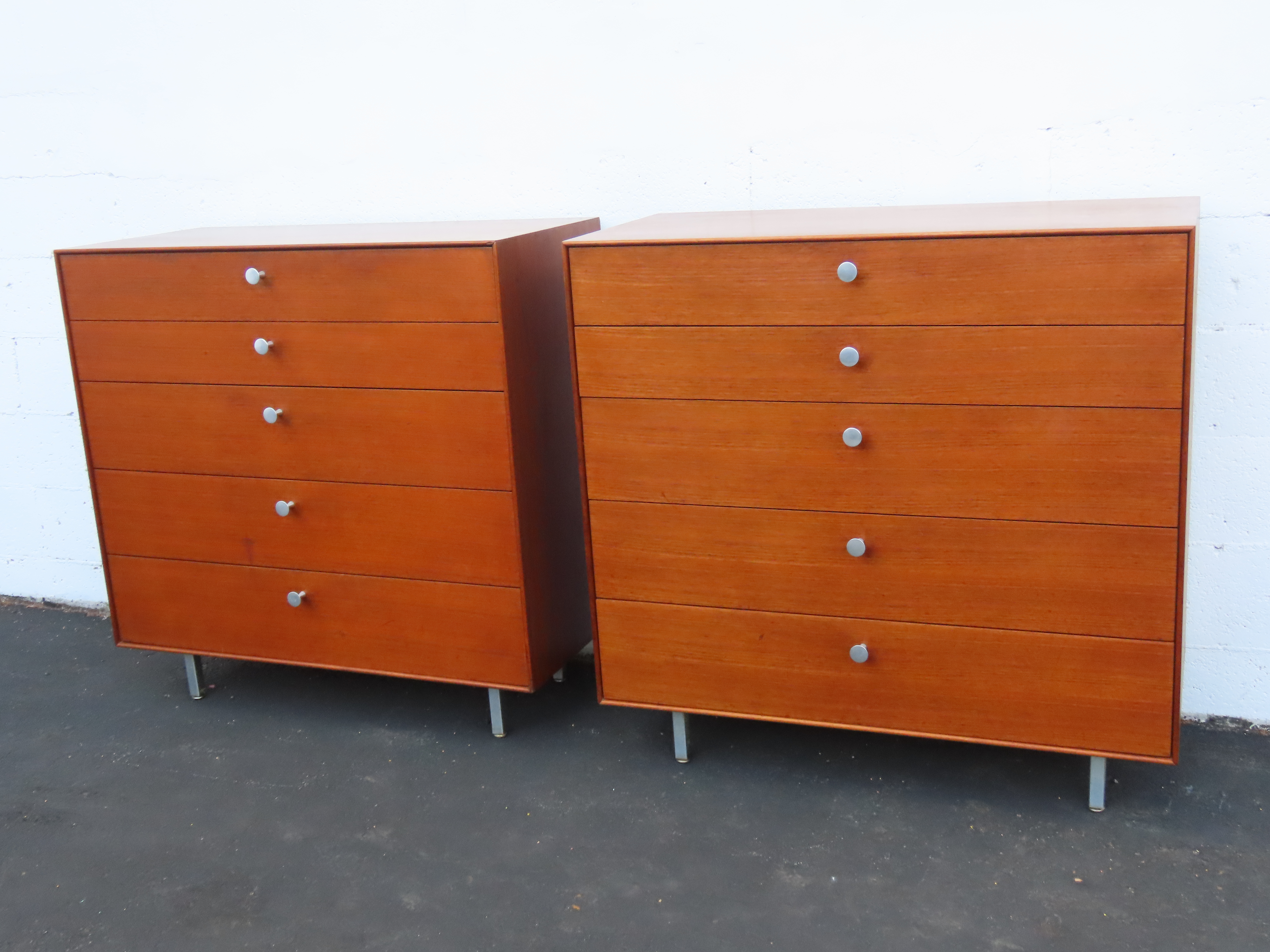 George Nelson for Herman Miller Mid Century Tall Chest of Drawers