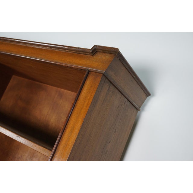 Wood Large Vintage Art Deco German Oak Chocolate Shop Cabinet, 1920s For Sale - Image 7 of 18