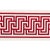 Contemporary Sample - Schumacher X Mary Mcdonald Labyrinth Tape in Ruby For Sale - Image 3 of 3