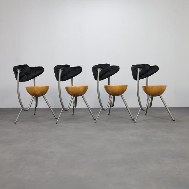 Postmodern Dining Chairs by Rob Eckhardt, 1980s, Set of 4 For Sale - Image 9 of 9